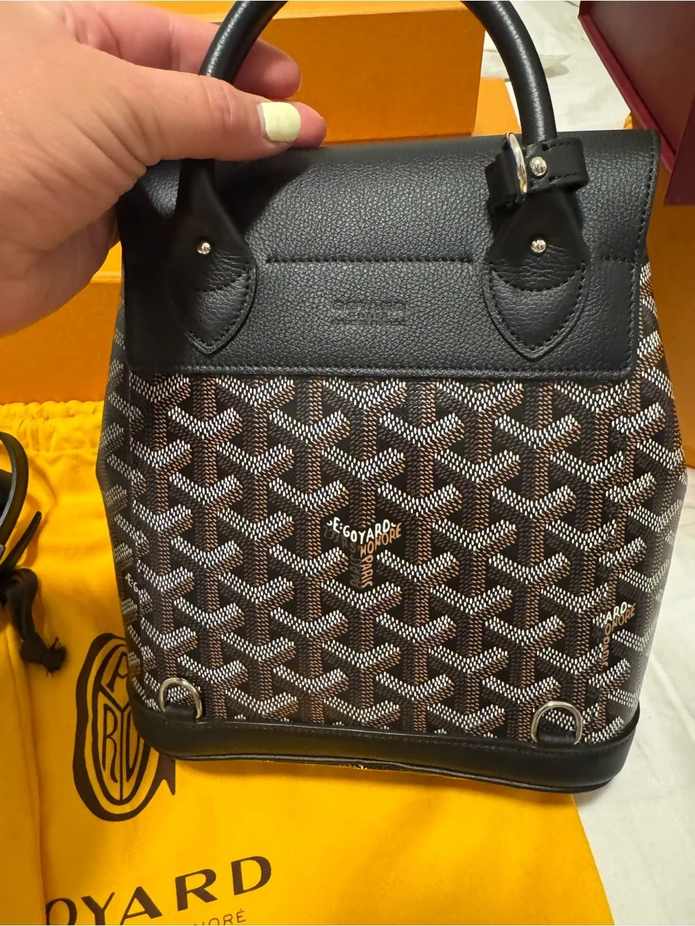 Goyard Goyardine Alpin Mini Backpack Black